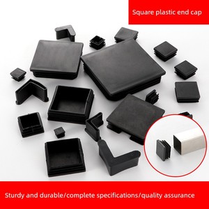 Plastic Stainless Steel Square Pipe Plug Inner Plug Square Pipe Cap Square Pipe Plug Steel Pipe Plug Decorative Cover Ta