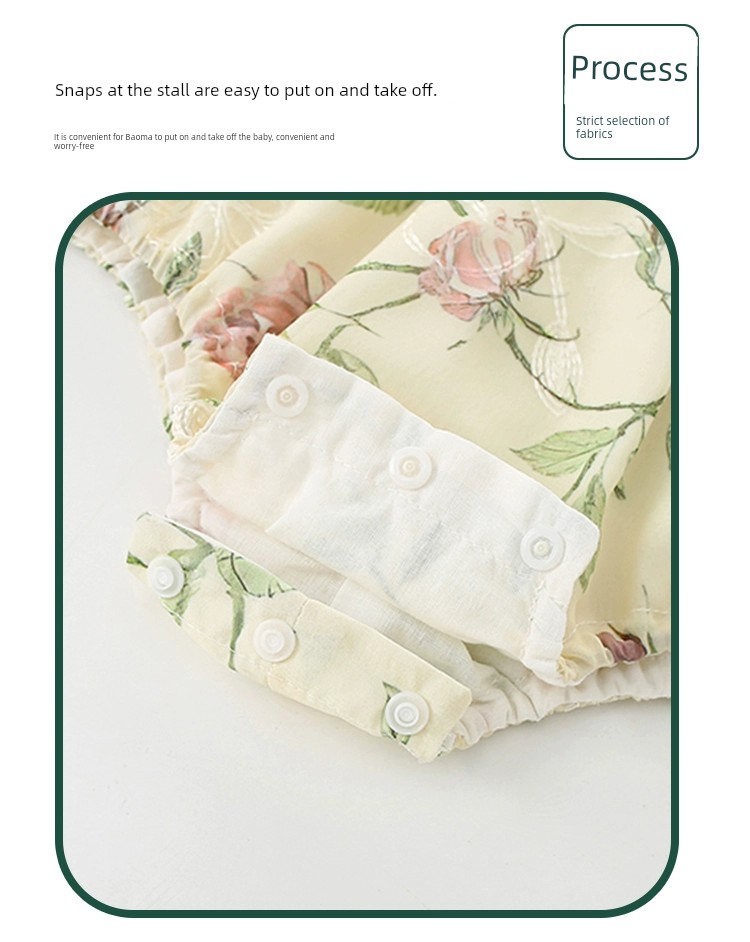 National Style Baby Girl Fresh Green Newborn Cheongsam — 9