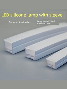 Silicone Light Strip Flexible Soft Light Slot LED Light Strip Open-Mounted Embedded Waterproof Curved Linear Modeling Ca