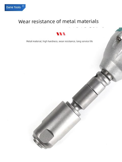 Electric wrench rotating electric hammer impact drill conversion head square handle round handle two groove drilling wall drilling multifunctional joint