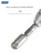 Electric wrench rotating electric hammer impact drill conversion head square handle round handle two groove drilling wall drilling multifunctional joint