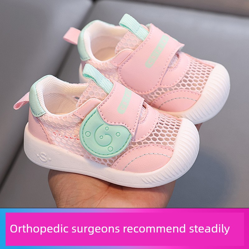 Baby Toddler Shoes for Boys, Spring and Autumn, Soft-Soled, Non-Slip, Breathable Mesh Shoes for Girls, 1 to 2-3 Years Old, Mesh Shoes — 2