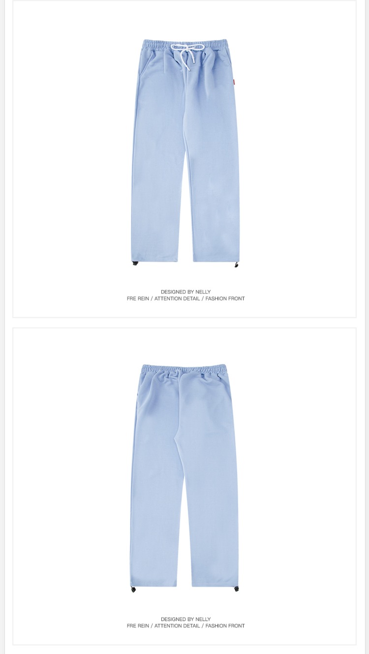 grey Broad leg Basketball Versatile easy motion trousers