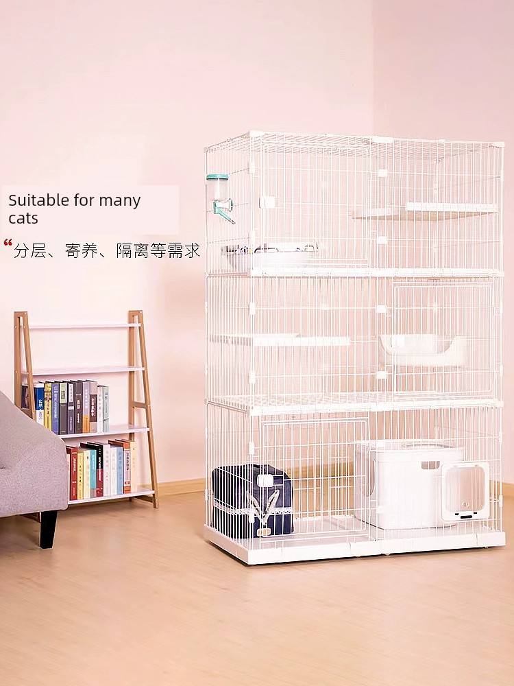 創逸自由組裝貓籠加層大空間寵物店多貓用拼接組郃寵物大號兔籠