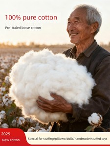 Domestic Agricultural-Supporting Pure Cotton Pillow, Cushion, Stuffed Toy, Pillow Core Filling Material, High-Quality Bu