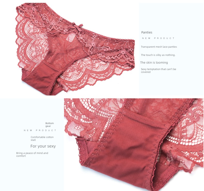 Bras sexy ultrathin paragraph Full transparency autumn Lace