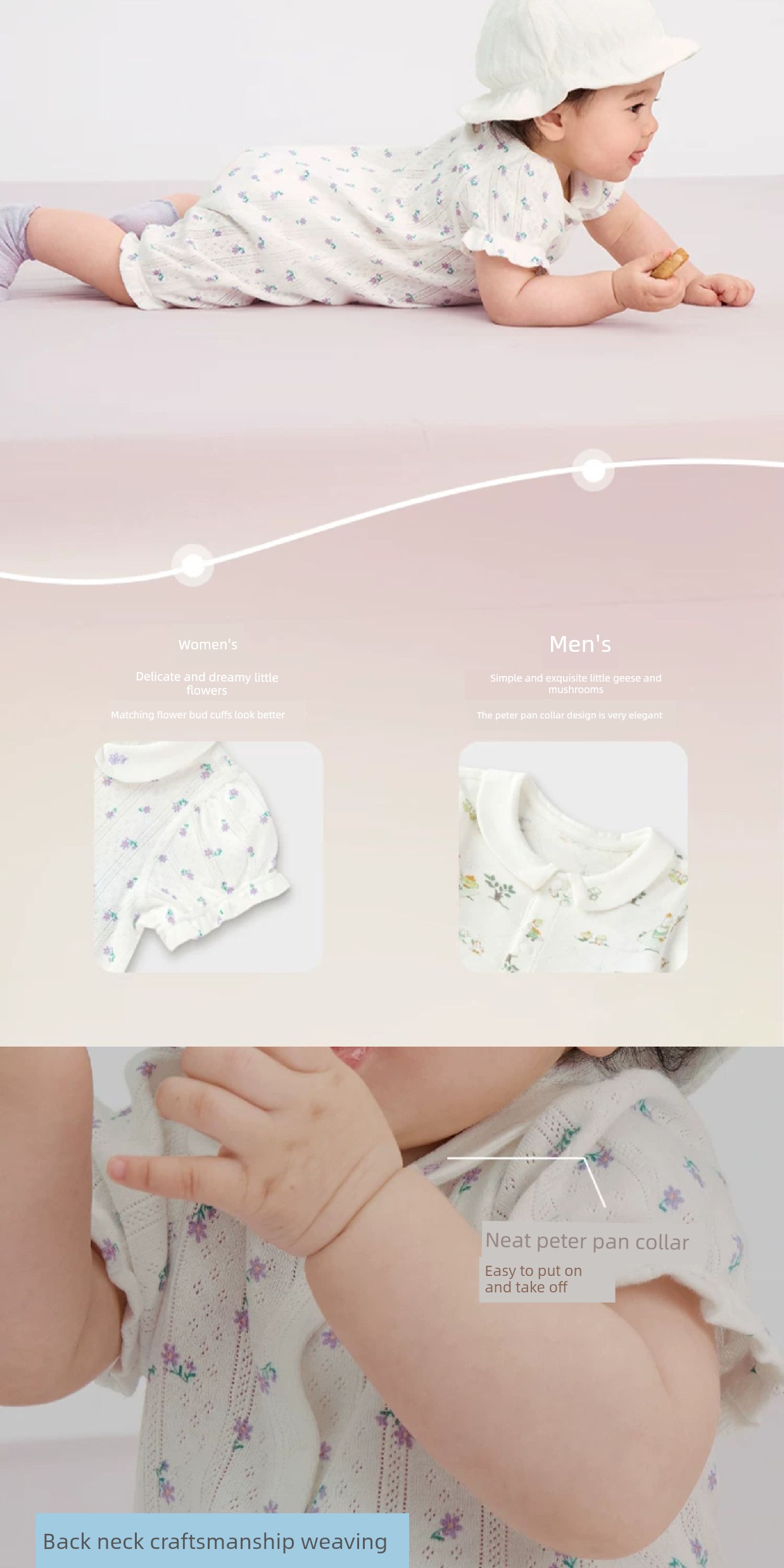 Balabala Children's Clothing Newborn Baby Clothes Full-Month Baby Jumpsuit Infant Romper Bodysuit Autumn and Winter Outfit — 18