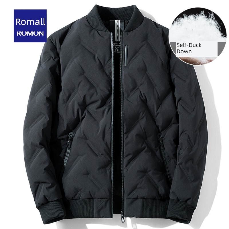 Romon leisure time have cash less than that is registered in the accounts Baseball collar man Down Jackets