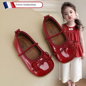 Little Girl's Stylish Leather Shoes 2026 Autumn New Children's Soft-Soled Princess Shoes Girls' Performance Slip-On Shoe
