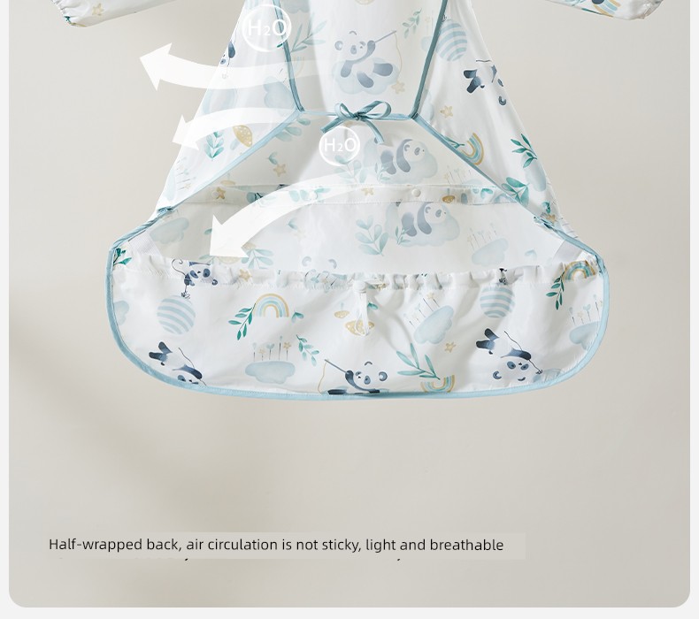 European-Style All-In-One Dining Chair Cover, Baby Feeding Bib, Infant Food Bib, Waterproof and Stain-Resistant Children's Apron — 24