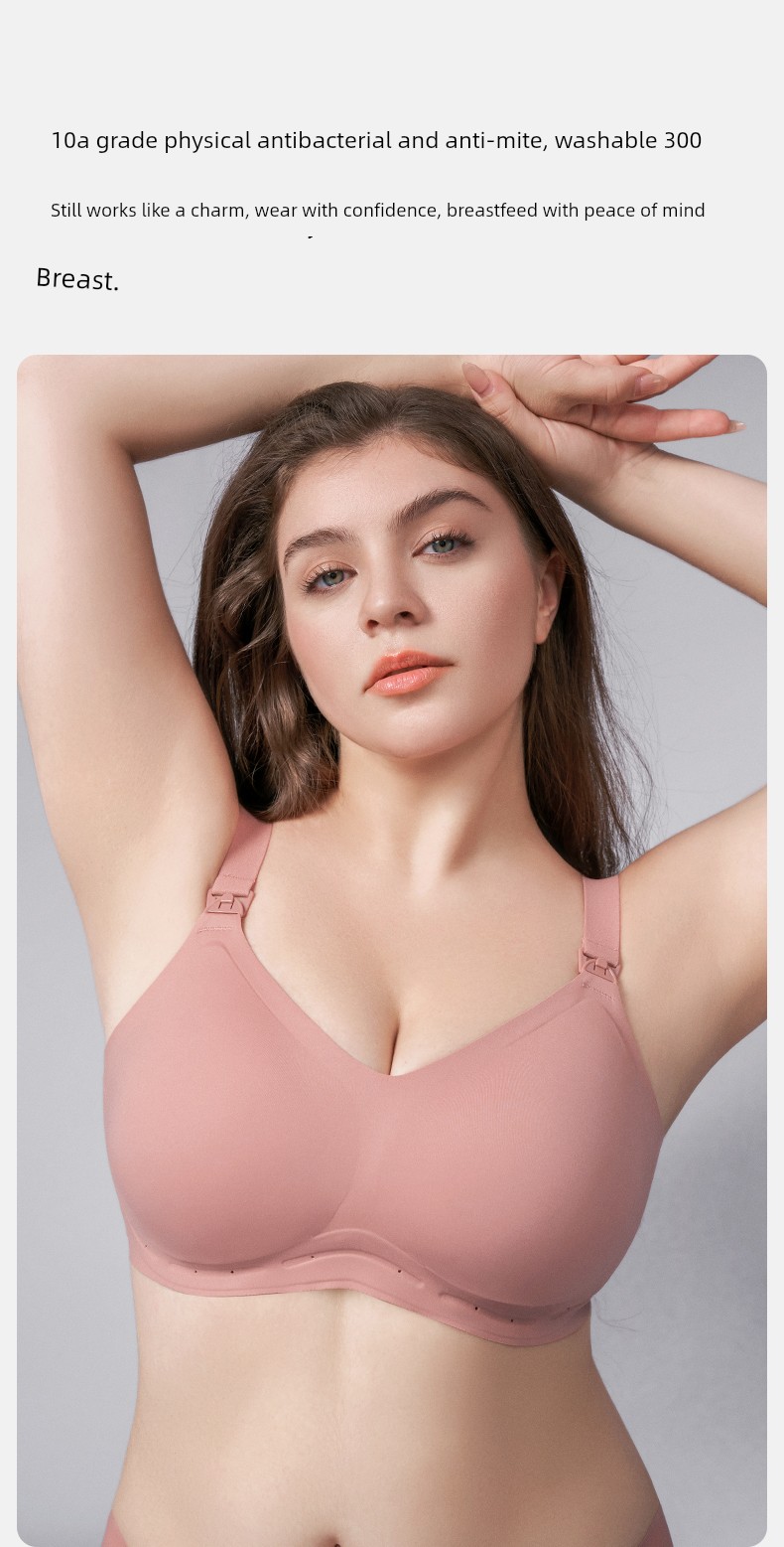 Qianxi Suspension Anti-Gravity Big Chest Special Maternity Breastfeeding Underwear Push up and Anti-Sagging Pregnancy Postpartum Max Bra — 21