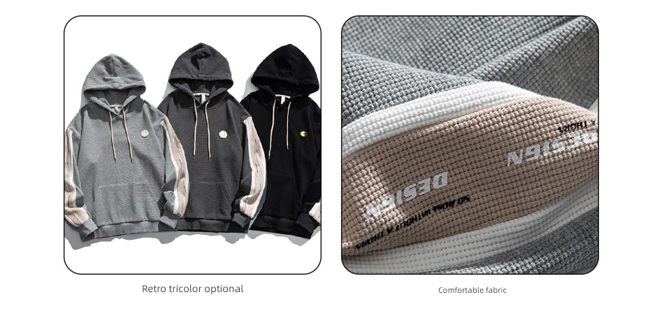 solar system spring and autumn trend Splicing Hooded Condom Sweater