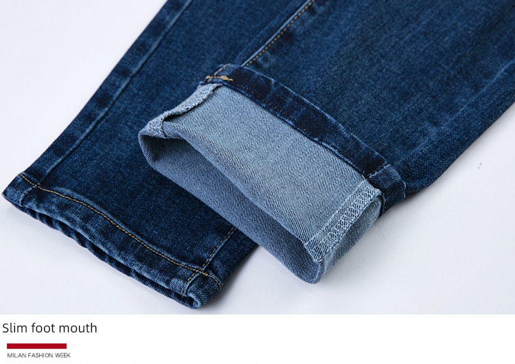 middle age High waist easy mom spring and autumn ma'am Jeans