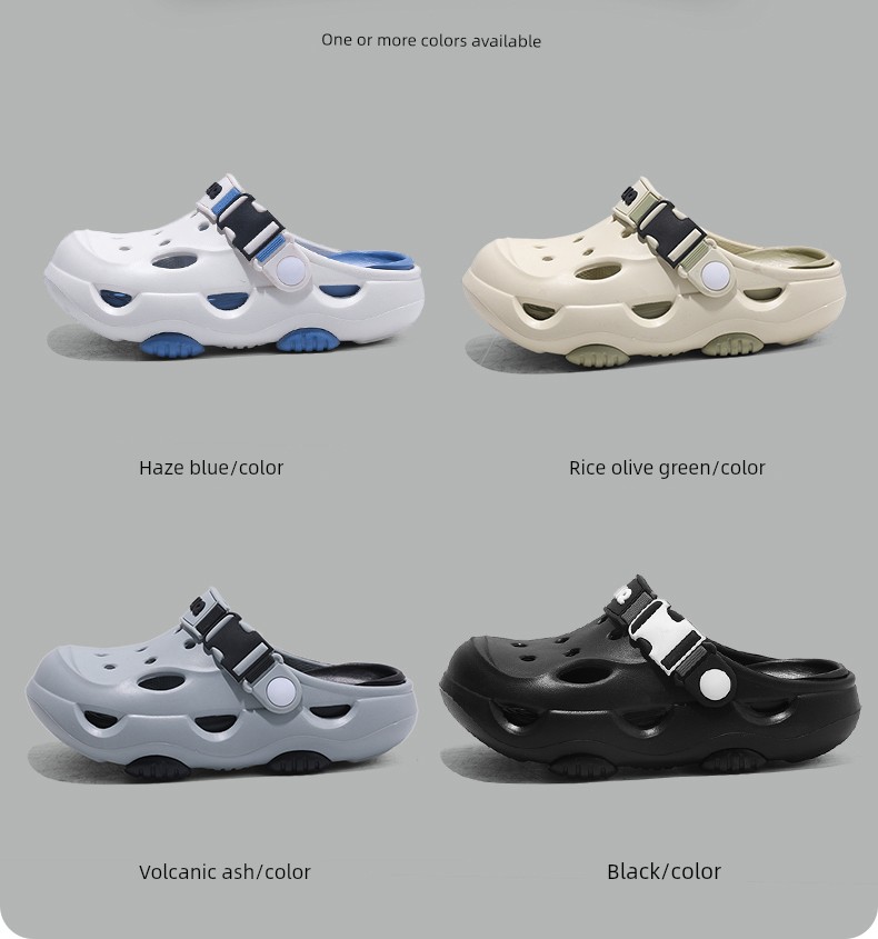 Boys' Summer Slippers, Children's Clogs, Big Kids' Soft-Soled Non-Slip Beach Shoes, Outdoor Dual-Use Boys' Closed-Toe Sandals — 6