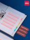 Deli Quick Lab A4 punching folder 2 inch 3 inch office information storage folder loose leaf insert 2 hole folder