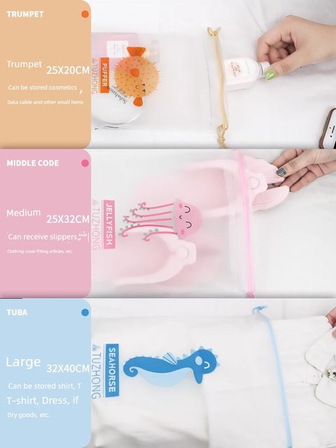 Toy storage bag drawstring bags Kindergarten dirty clothes underwear suitcase travel seal packing bag