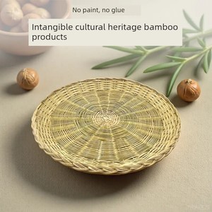 Bamboo Steamer Basket Without Paint or Glue for Steaming Buns, Bamboo Tray for Home Use, Traditional Handmade Bamboo Wea
