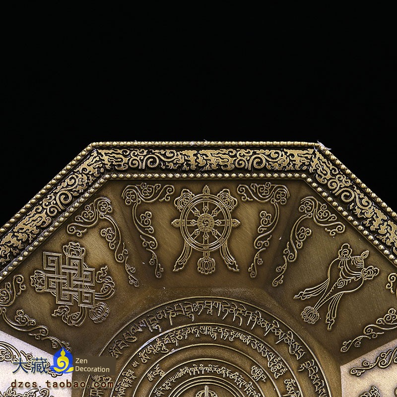 Smoke Supply Furnace Fire Supply Basin Relief Mantra Octagonal Incense Burner Plate Fire Plate Tancheng Shi Food Plate Fire Supply Furnace Ancient Cyan Small Size