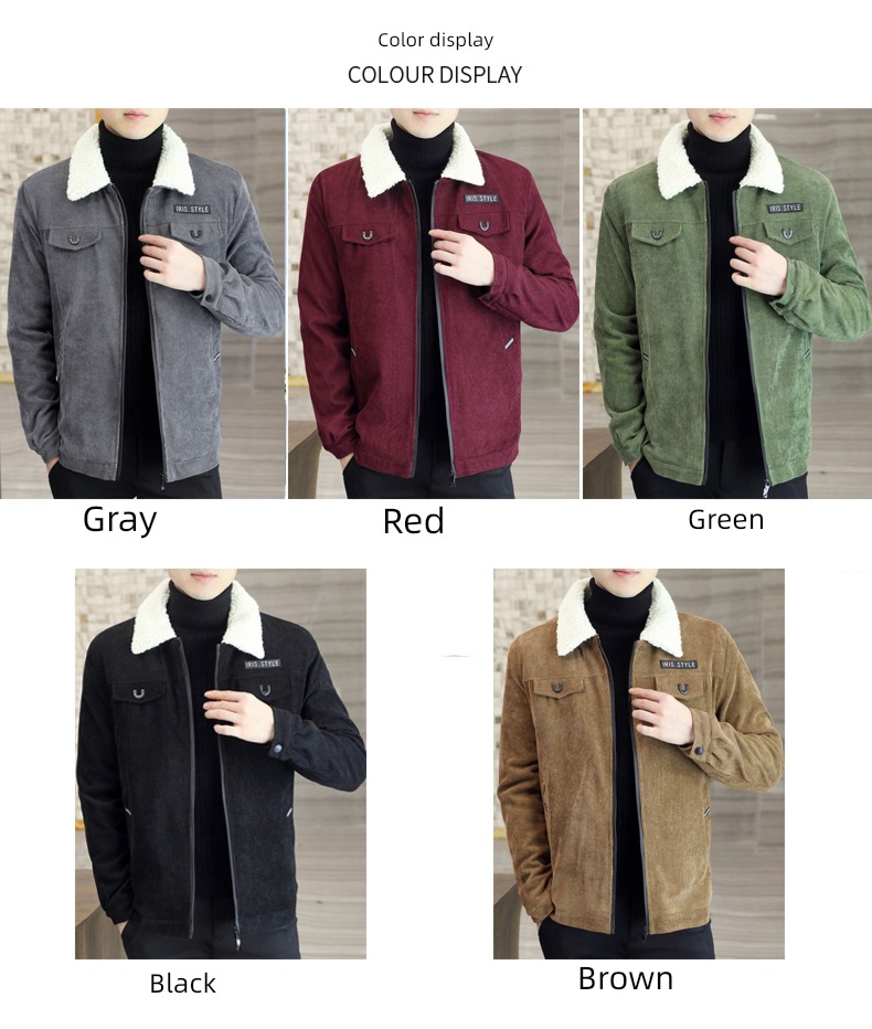Lamb hair Spring and Autumn Lapel Coat Put on your clothes loose coat
