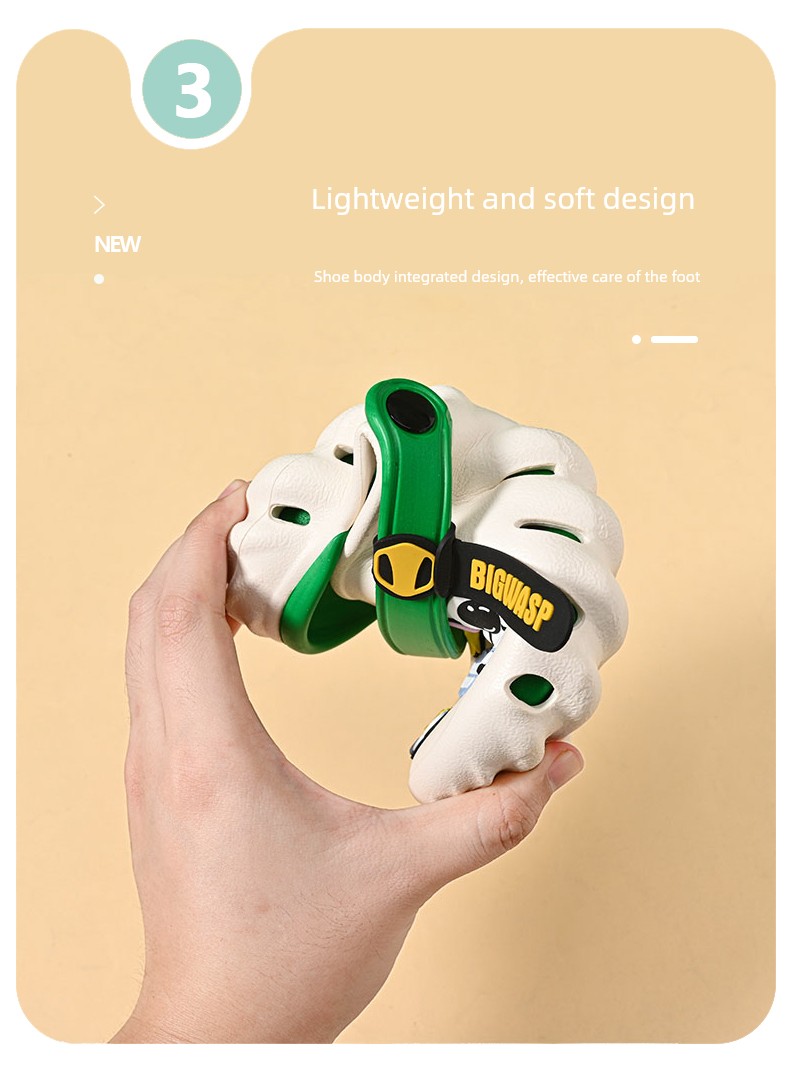 Bumblebee Boy Sandals Summer Children's Hole Shoes — 5