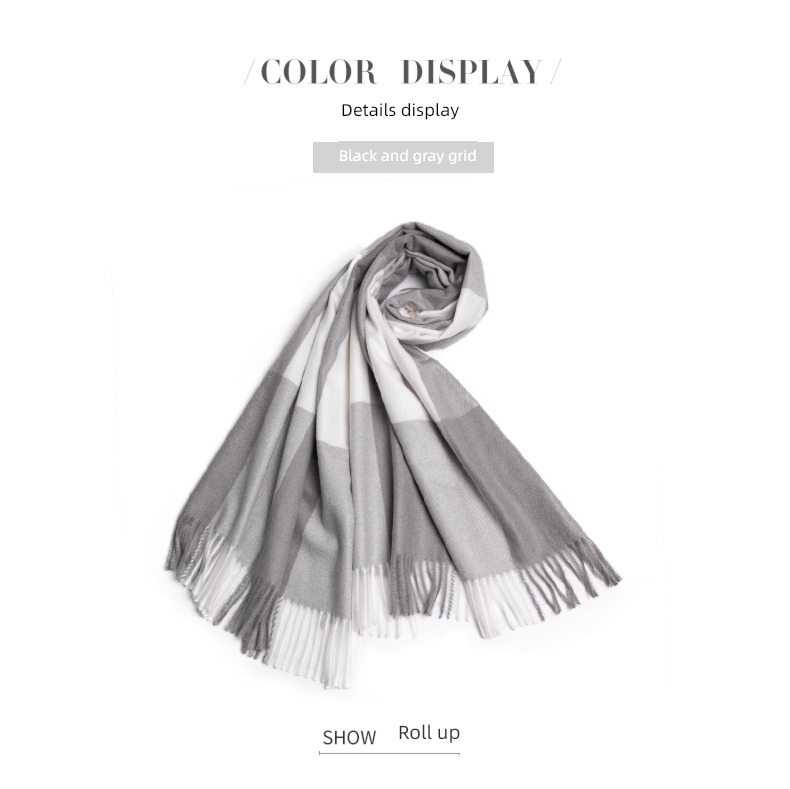 female winter lovely thickening Shawl Gift box scarf