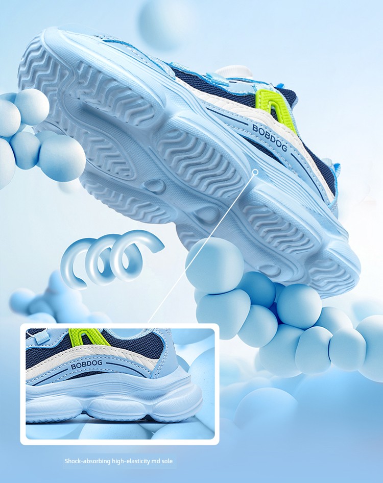 Babudou Kidsren's Shoes Boys' Rotating Buckle Sports Shoes 2026 Spring & Fall New Breathable Kidsren's Running Shoes Boys' Shoes — 27