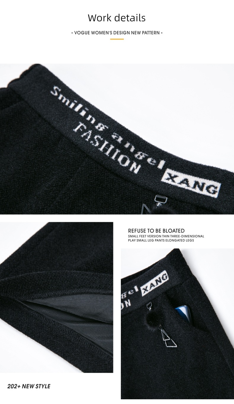 chenille  Autumn and winter High waist A word leisure time shorts