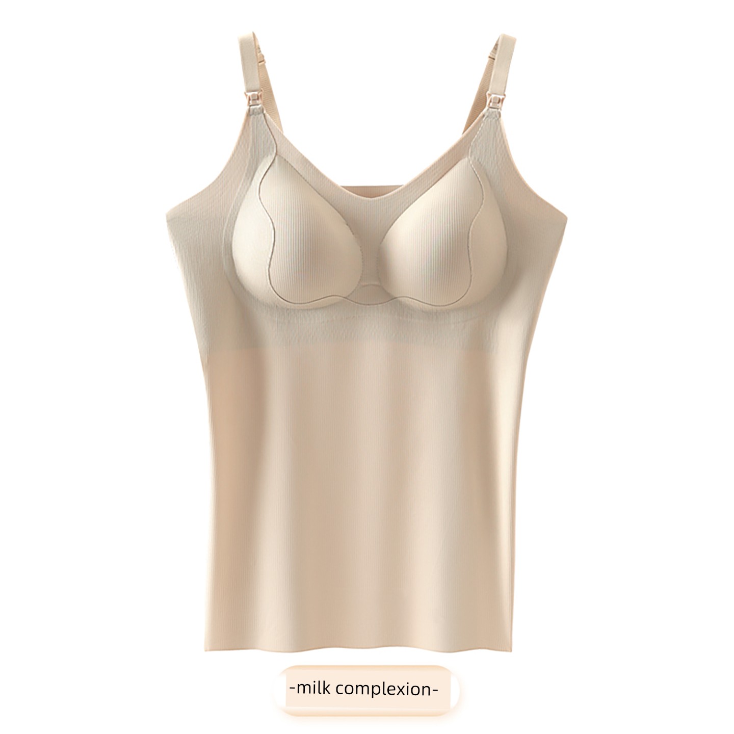 Maternity Nursing Tank Top with Straps, Postpartum Breastfeeding, No Need to Wear Underwear, Anti-Exposure, Thin Autumn Style Bra for Pregnant Women — 6