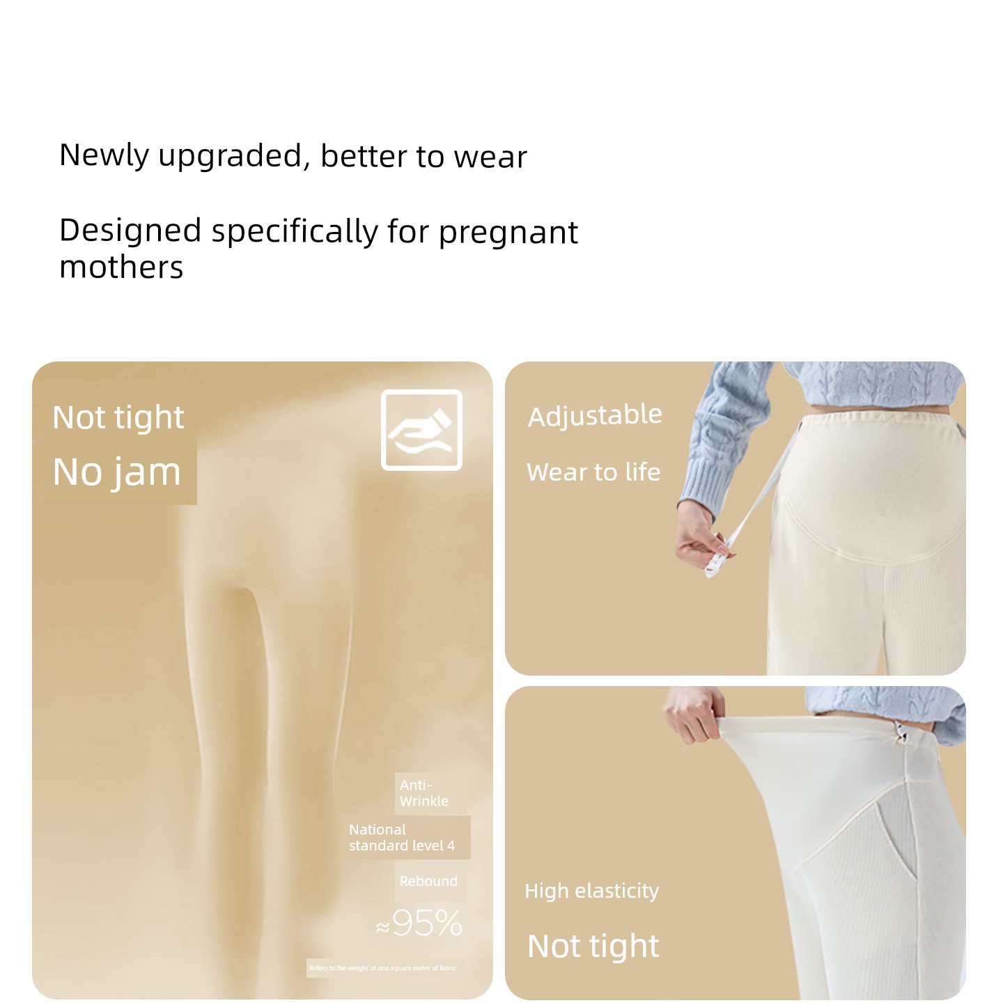 Autumn and Winter Thickened Outer Wear Casual Straight-Leg Pregnant Women's Pants — 3