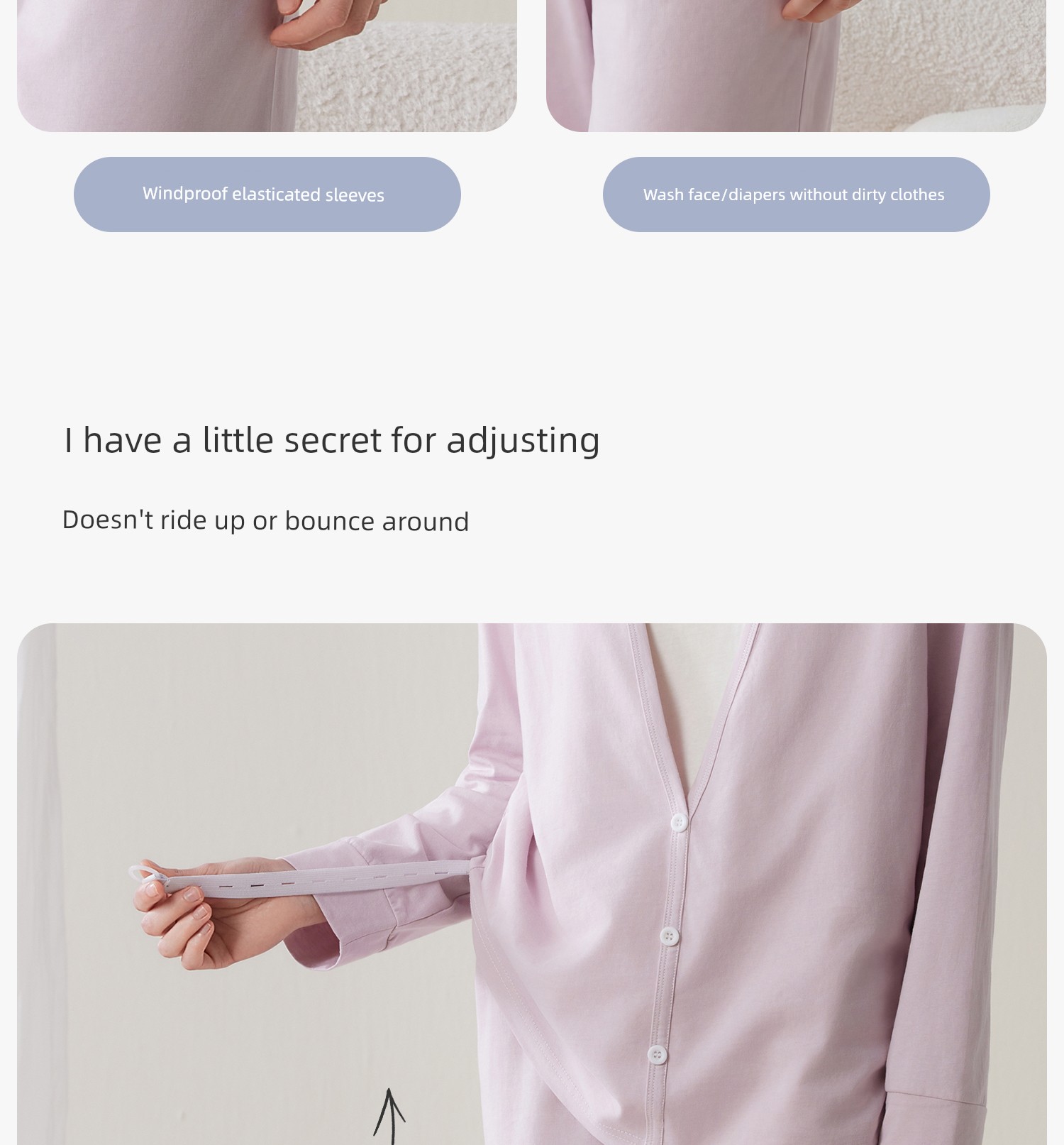 Fenyi Postpartum Clothing Autumn and Winter Pure Cotton Breathable Nursing Top for Pregnant Women Postpartum Breastfeeding Nursing Clothes for Going Out — 21