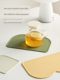Mili Fengwu silicone small placemat waterproof and oilproof primary school student desk mat bowl plate heat insulation mat pet cat placemat