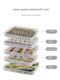 Dumpling box frozen dumplings multi-layer egg storage box refrigerator fresh food quick freezer dumpling wonton tray for household use