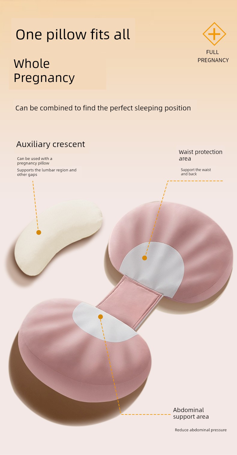 Babywatch Pregnancy Pillow Side Sleeping Pillow Waist Support Side Sleeping Pillow Belly Support Pregnancy Sleep Aid Special Gift — 3