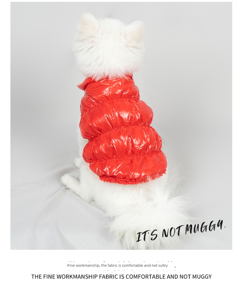 new year Pets Bichon Pomeranian Down cotton Vest poodle