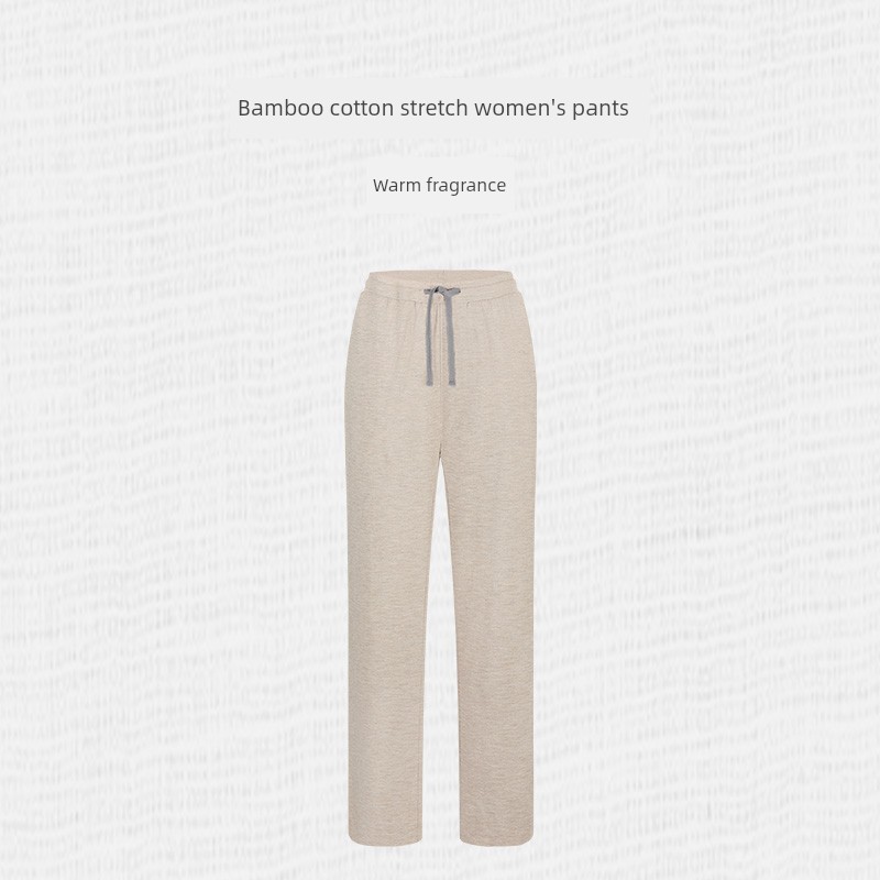 Women's Bamboo Fiber Spring and Autumn Leggings Home Wear — 4