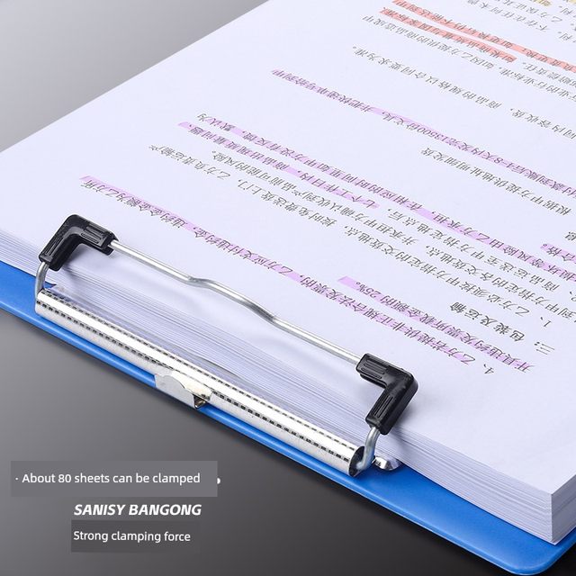 5 pack a4 board clip writing pad clip acrylic folder plate plastic clip a5 clip storage list menu menu clip arbitrary board file board office supplies