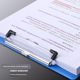 5 pack a4 board clip writing pad clip acrylic folder plate plastic clip a5 clip storage list menu menu clip arbitrary board file board office supplies