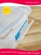 Large capacity food grade PP fresh-keeping box plastic with lid kitchen commercial transparent rectangular storage box large seal