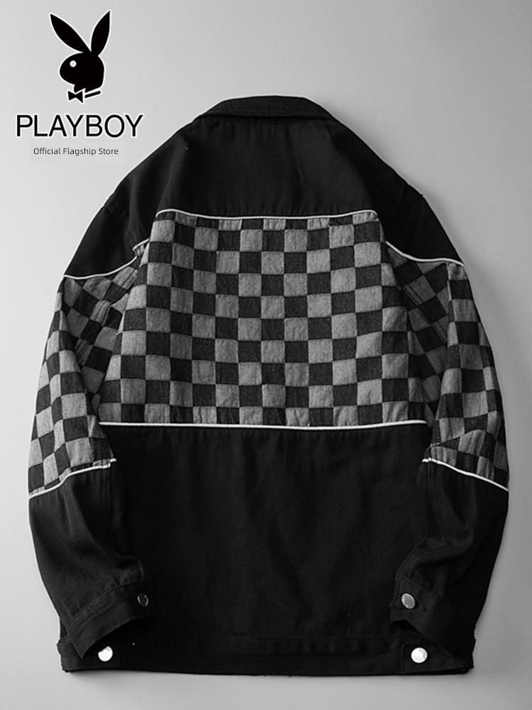 dandy Chessboard Spring and Autumn chaqueta