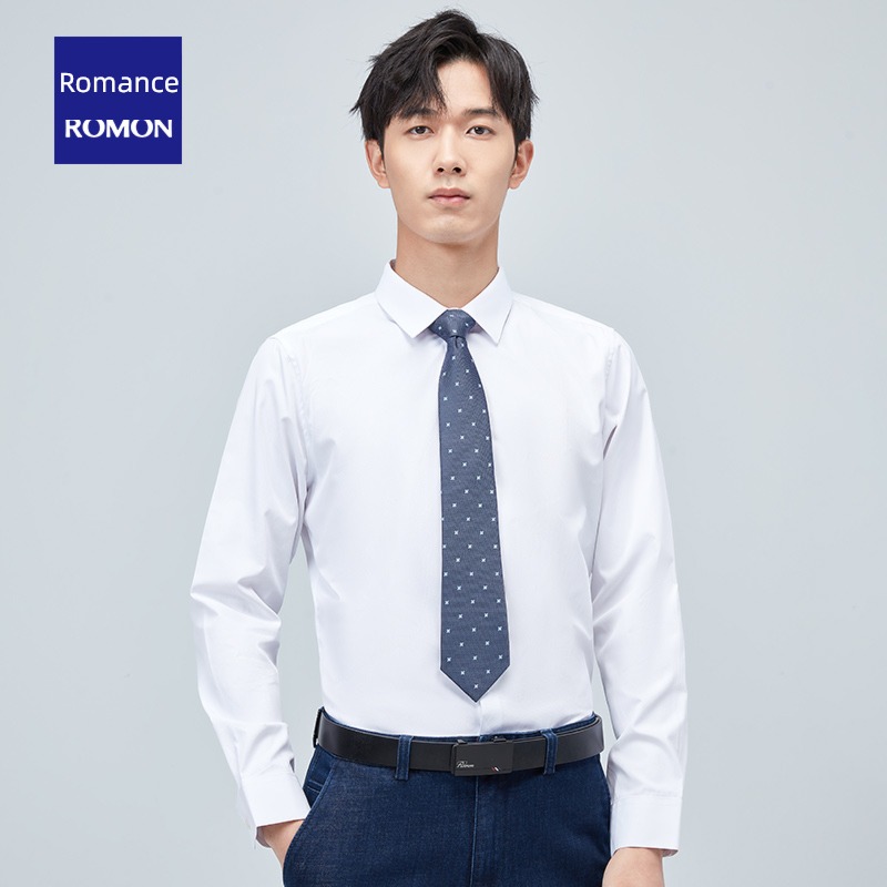 live broadcast exclusive Romon leisure time man Long sleeve shirt
