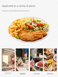 round White Plastic Imitation Porcelain Rice Plate