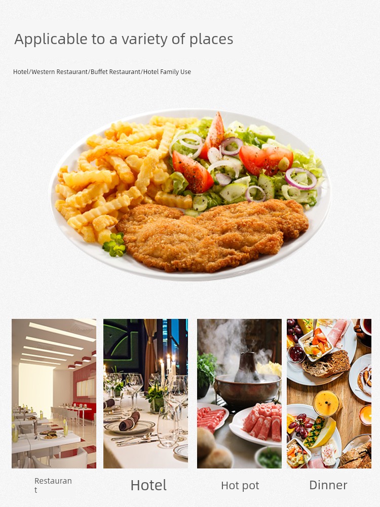 round White Plastic Imitation Porcelain Rice Plate