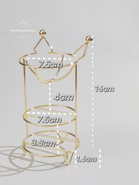 Large 100-point powder puff XL storage rack multi-layer makeup egg rack air cushion puff storage drying metal rack recommendation