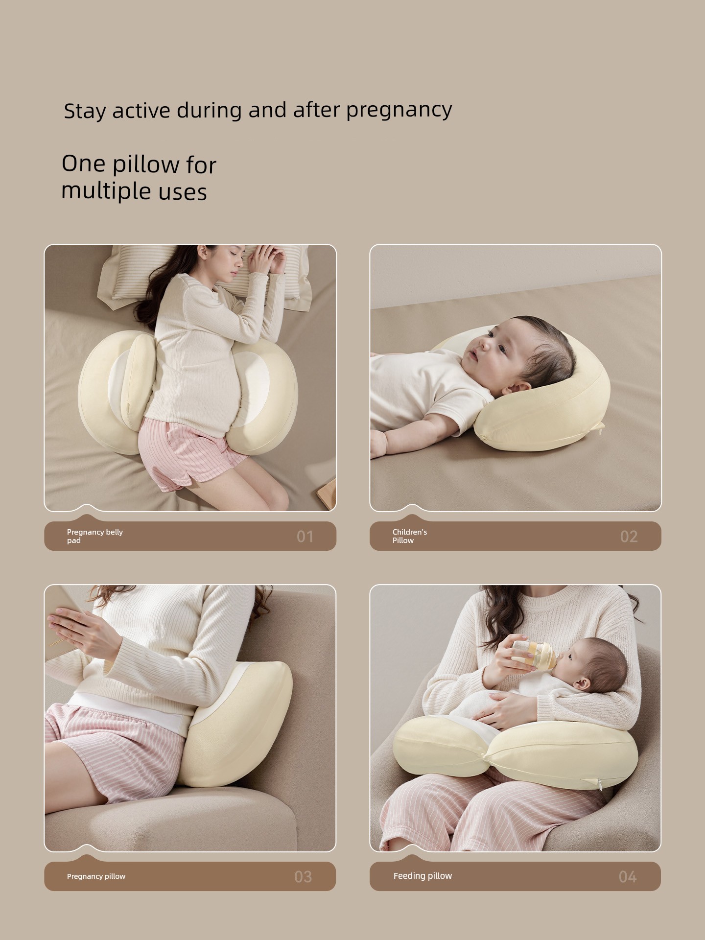Ying's Maternity Pillow for Waist Support, Side Sleeping, and Belly Support, Pregnancy Pillow for Summer Sleep, Magic Pillow for Sleeping — 5