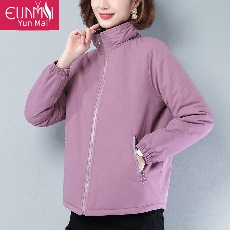 loose coat female Plush have cash less than that is registered in the accounts middle age mom leisure time loose coat