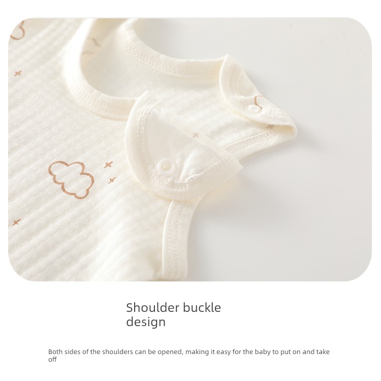 Beileyi Baby Half-Back Vest Summer Thin Pure Cotton Girls' Vest Boys' Clothing Newborn Bellyband Class a — 11