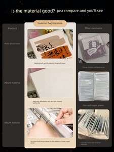3inch Polaroid Photo Storage Album, Commemorative Album, Large Capacity Family DIY Couple Photo Card Album 3inch