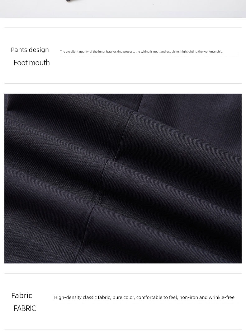 Spring and Autumn Self-cultivation leisure time occupation formal wear man Western-style trousers