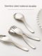 Kawashimaya 316 stainless steel children's rice spoon for home use cute cartoon baby spoon fruit fork ingot spoon