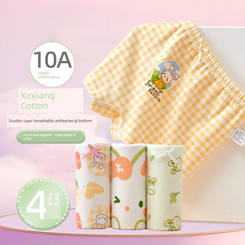 Girls' Underwear for Junior High School Students, Pure Cotton, Class A, Four-Corner Boxer Shorts That Don'T Pinch the Buttocks, for Older Girls — 6